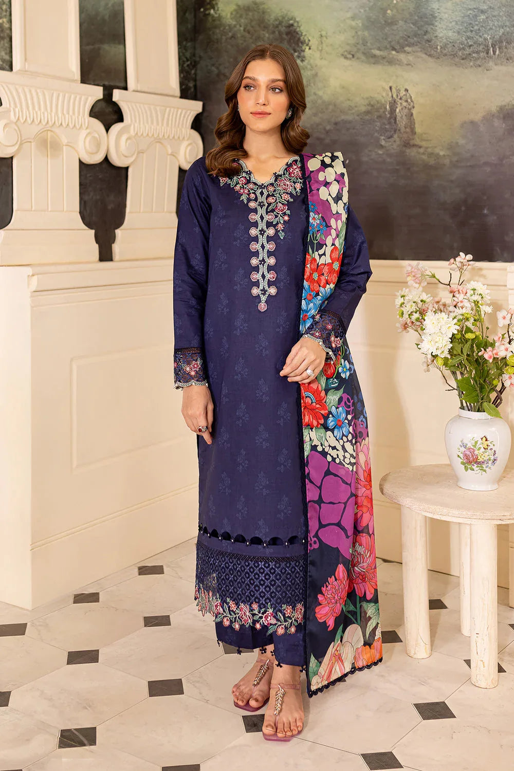 Farasha | Seraya Lawn 24 | INDIGO - Rang-e-Khaas