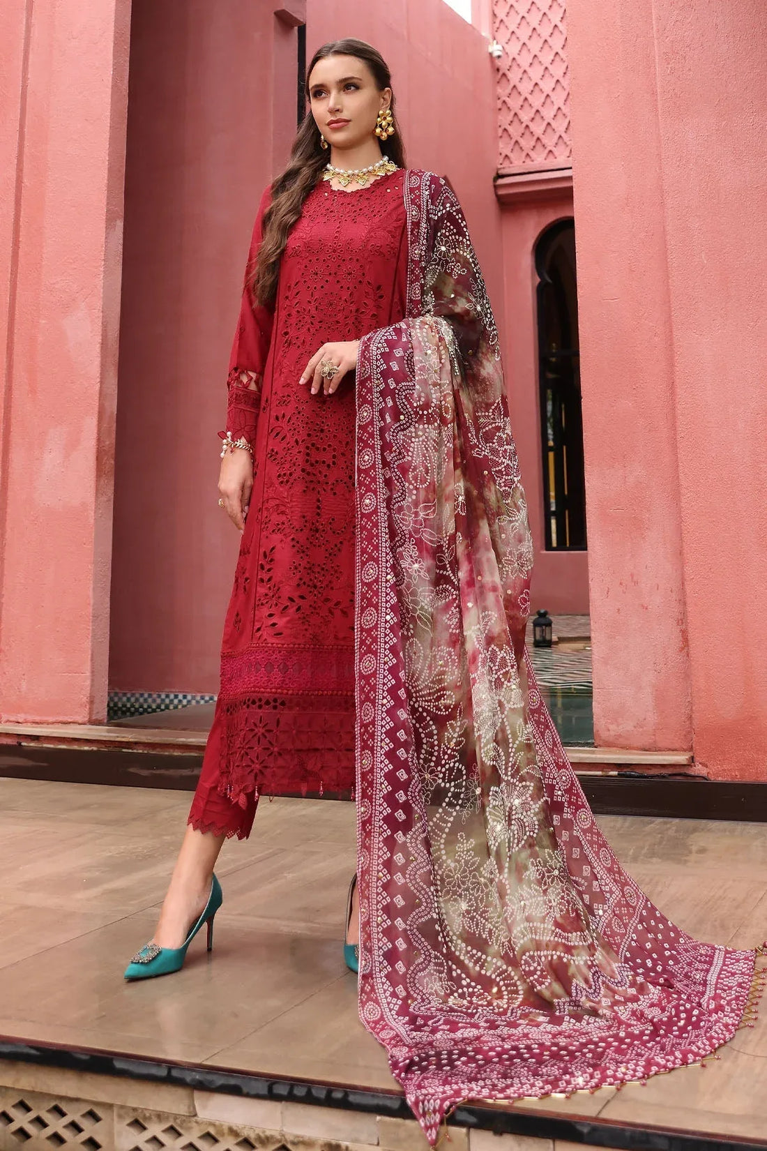 Nureh | Bazaar Lawn 25 | NE-109 - Rang-e-Khaas