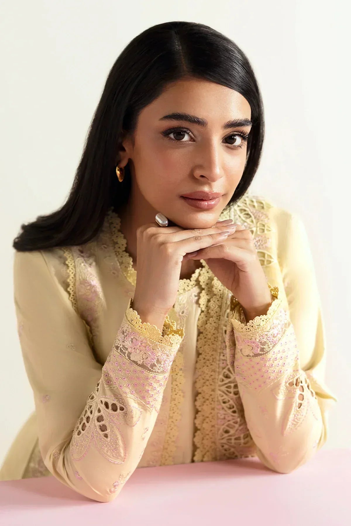 Afrozeh | Basic Pret 25 | Lemon lush - Rang-e-Khaas