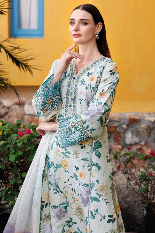 Farasha | Printed Essentials | Aqua Sparkle - Rang-e-Khaas