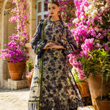 Elaf Premium | Print Chikankari 25 | ELK-01A BLUE BLOSSOM