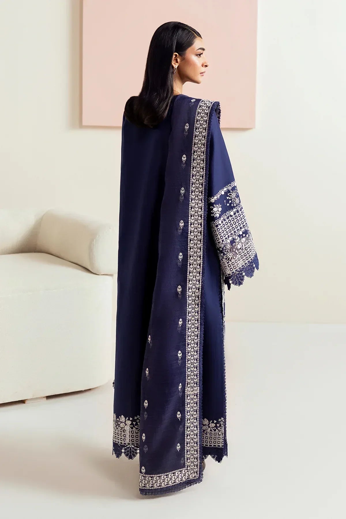 Afrozeh | Basic Pret 25 | Indigo Plum - Rang-e-Khaas