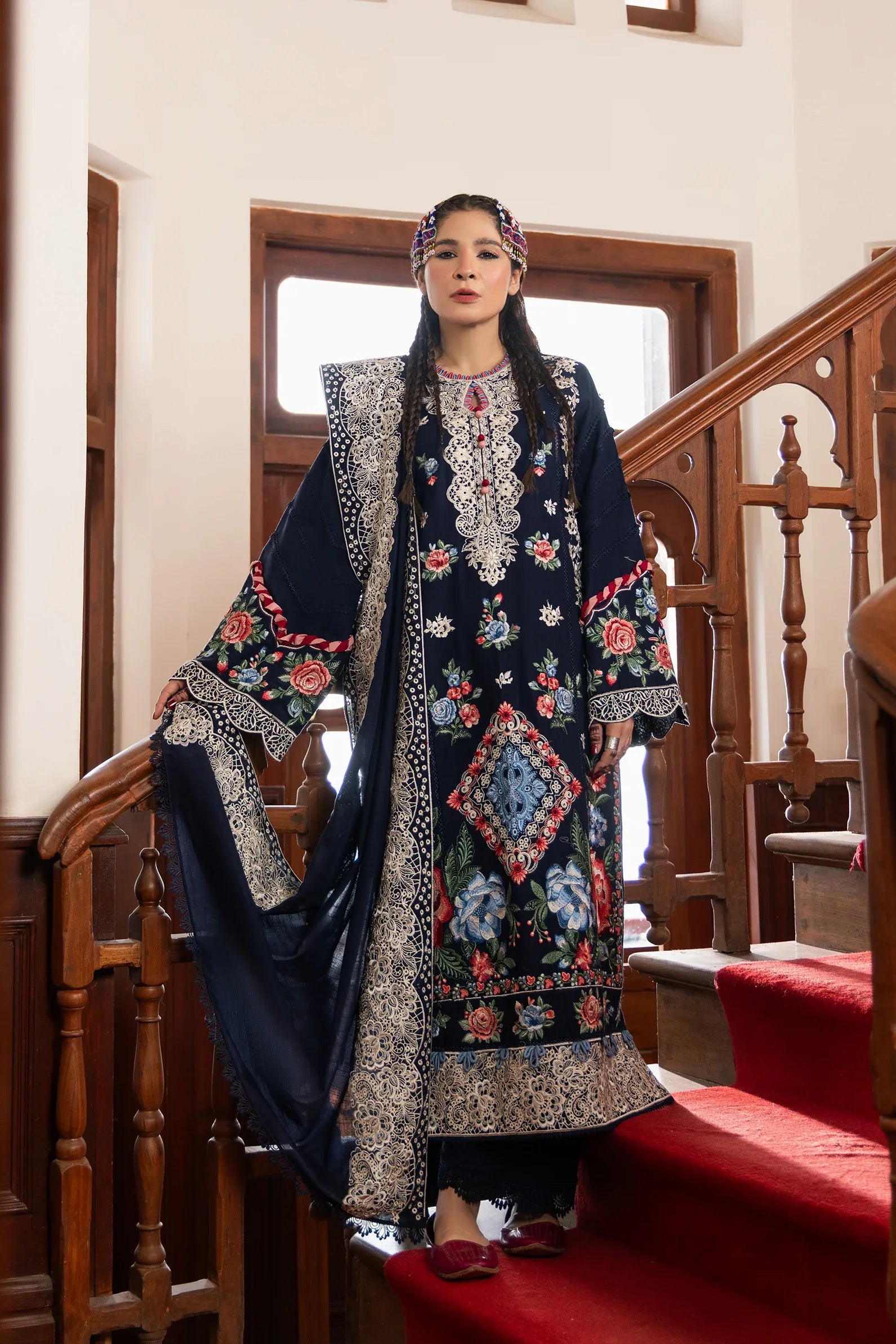 Maryam Hussain | Silk Edit |   Evening - Rang-e-Khaas