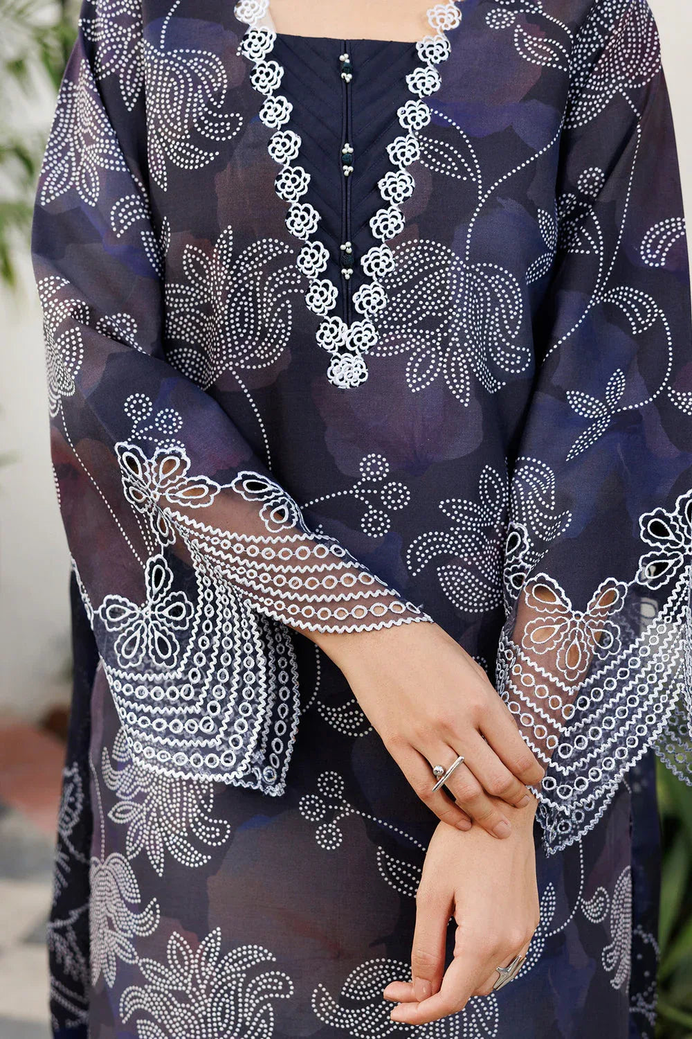 Farasha | Printed Essentials | Night Veil - Rang-e-Khaas