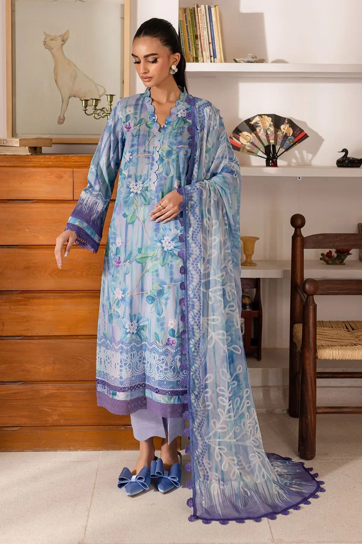 Nureh | Printed Lawn 25 | SP-146 - Rang-e-Khaas