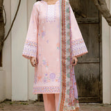 Farasha | Summer Weaves Embroidered Lawn | Coral Peach