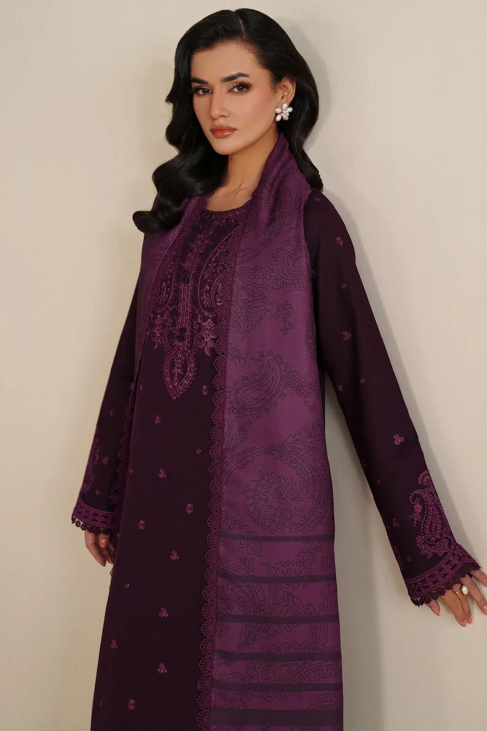 Farasha | Winter Spell 25 | Violett - Rang-e-Khaas