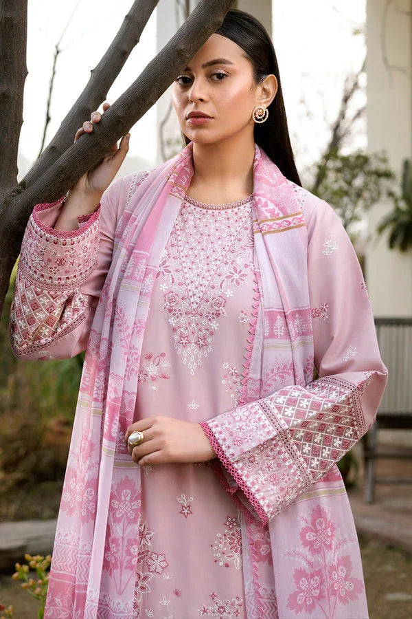 Farasha | Summer Weaves Embroidered Lawn | Muted Bloom - Rang-e-Khaas