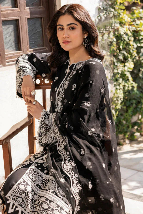 Farasha | Summer Weaves Embroidered Lawn | Midnight Glow - Rang-e-Khaas