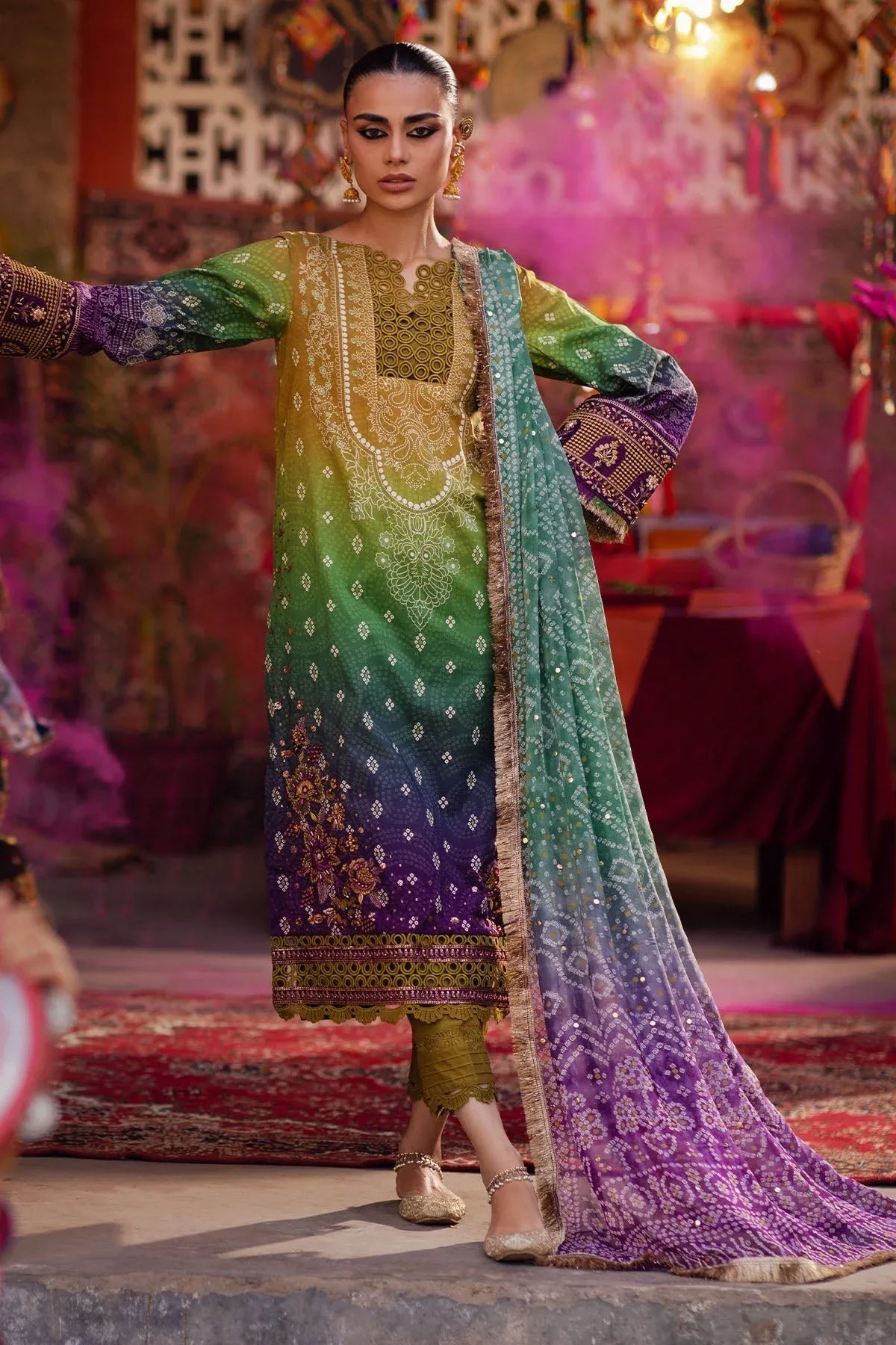 Nureh | Bazaar Lawn | NS-132 - Rang-e-Khaas