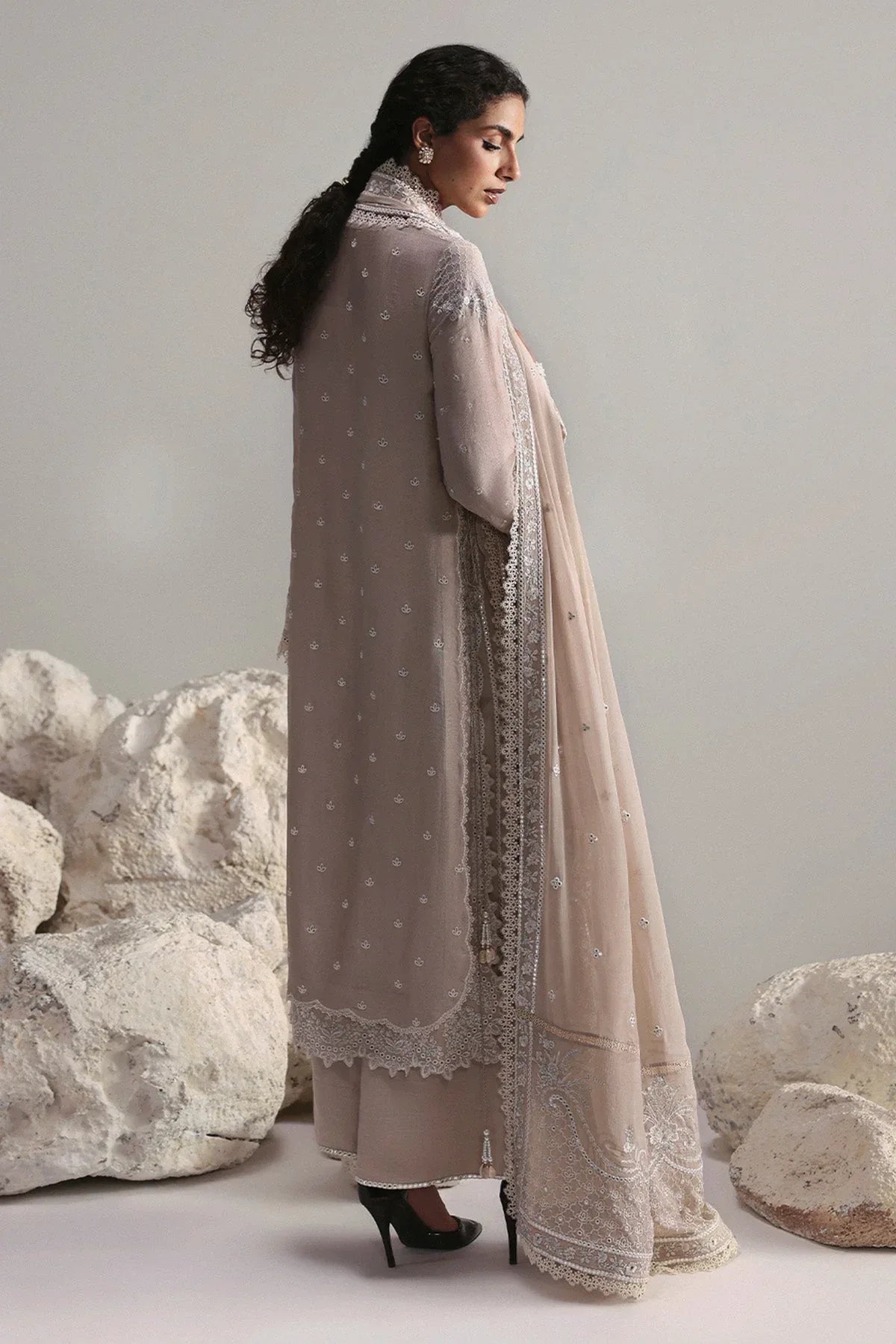Afrozeh | Slate Ready to Wear | Xavian - Rang-e-Khaas
