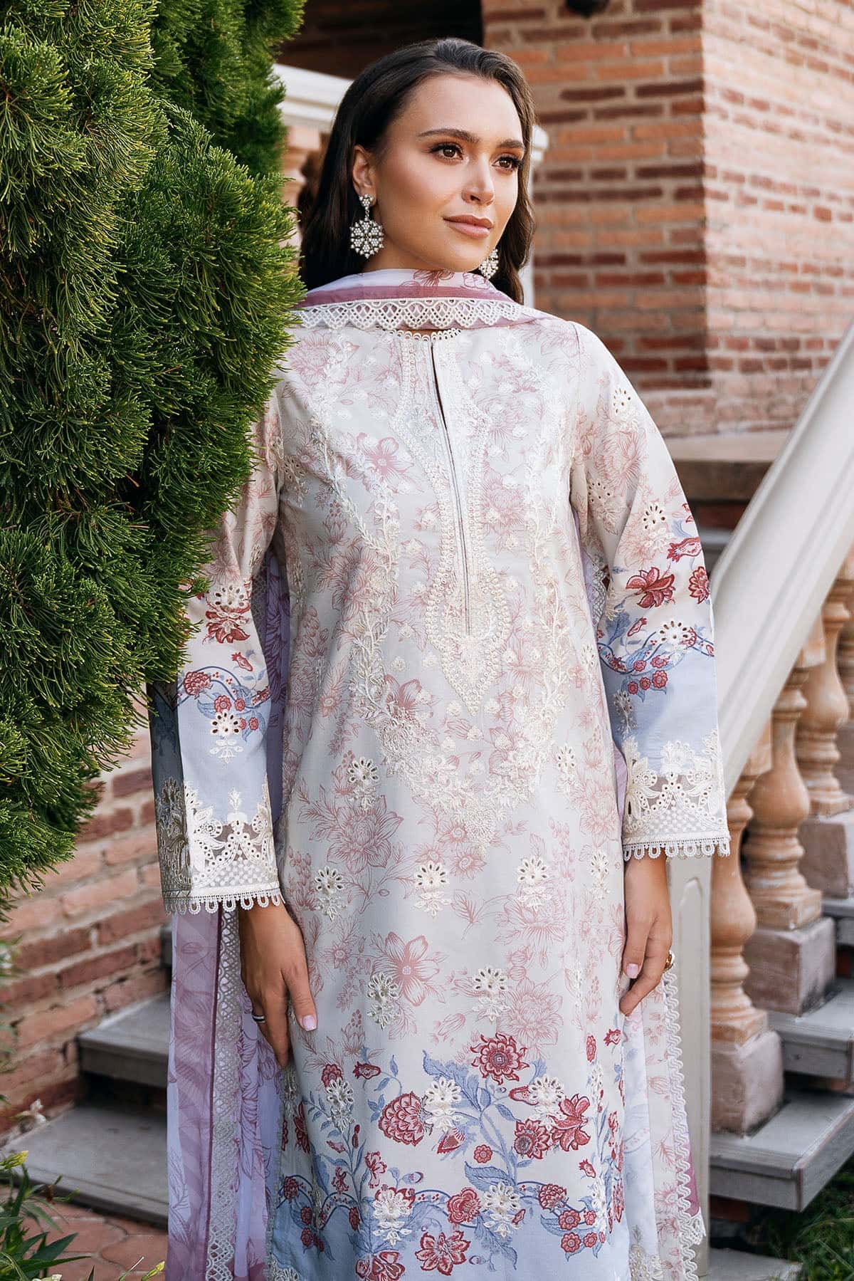 Afrozeh | Damask The Holiday Edit 25 | Opaline B - Rang-e-Khaas
