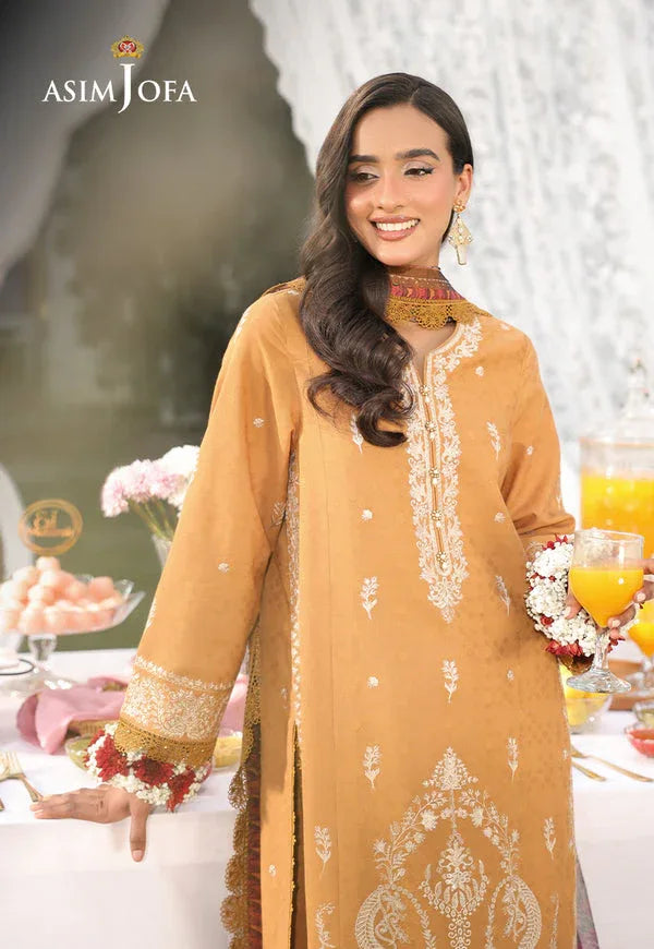 Asim Jofa | Summer Rhapsody | AJUBU-04 Embroidered Jacquard - Rang-e-Khaas