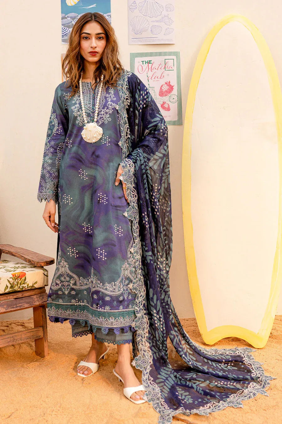 Nureh | Gardenia Lawn 25 | NSG-186 - Rang-e-Khaas