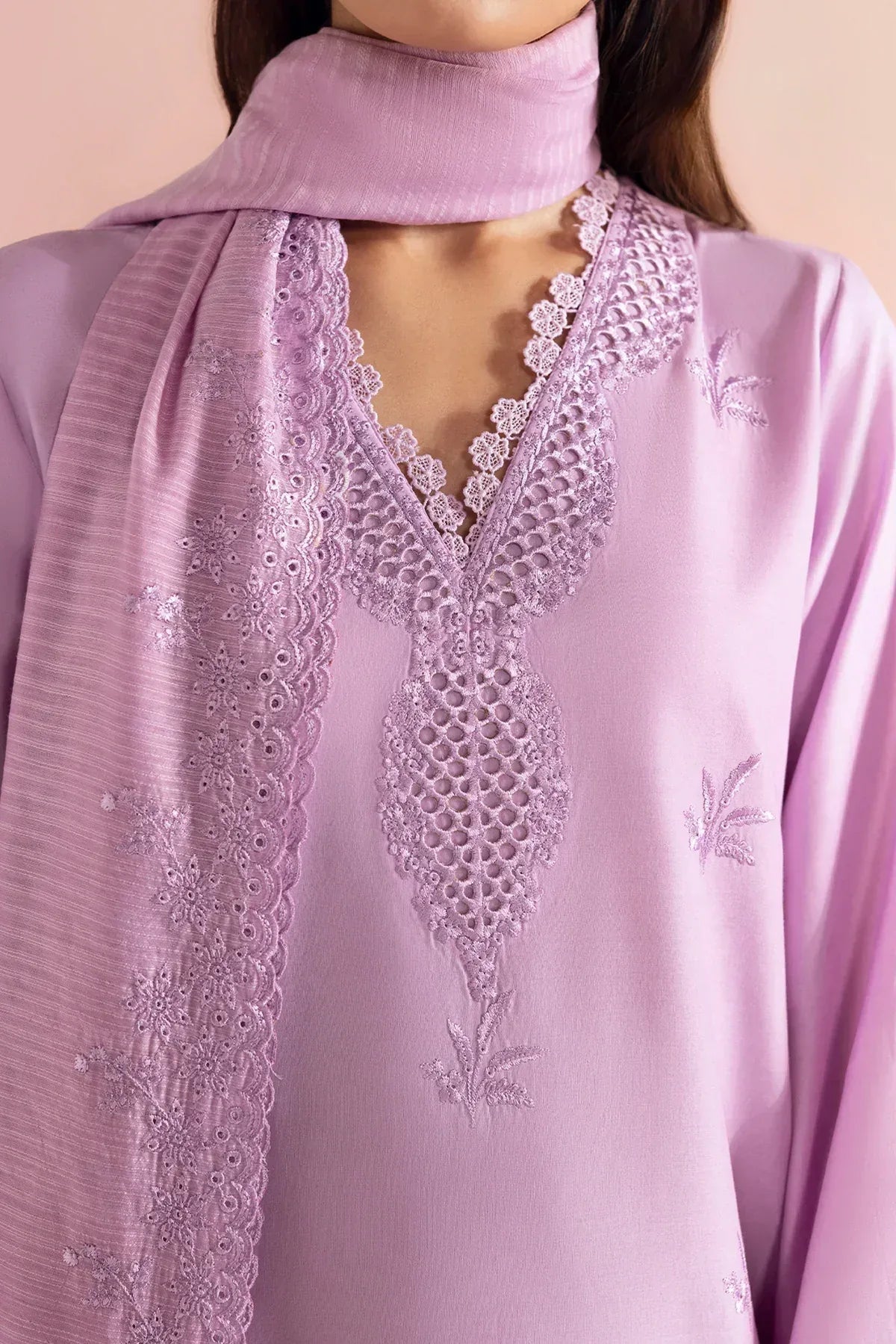 Afrozeh | Basic Pret 25 | Rosé Berry - Rang-e-Khaas