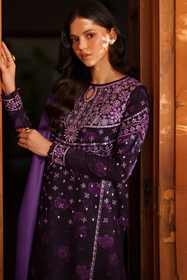 Farasha | Meline Premium Viscose 25 | Plum Powder - Rang-e-Khaas