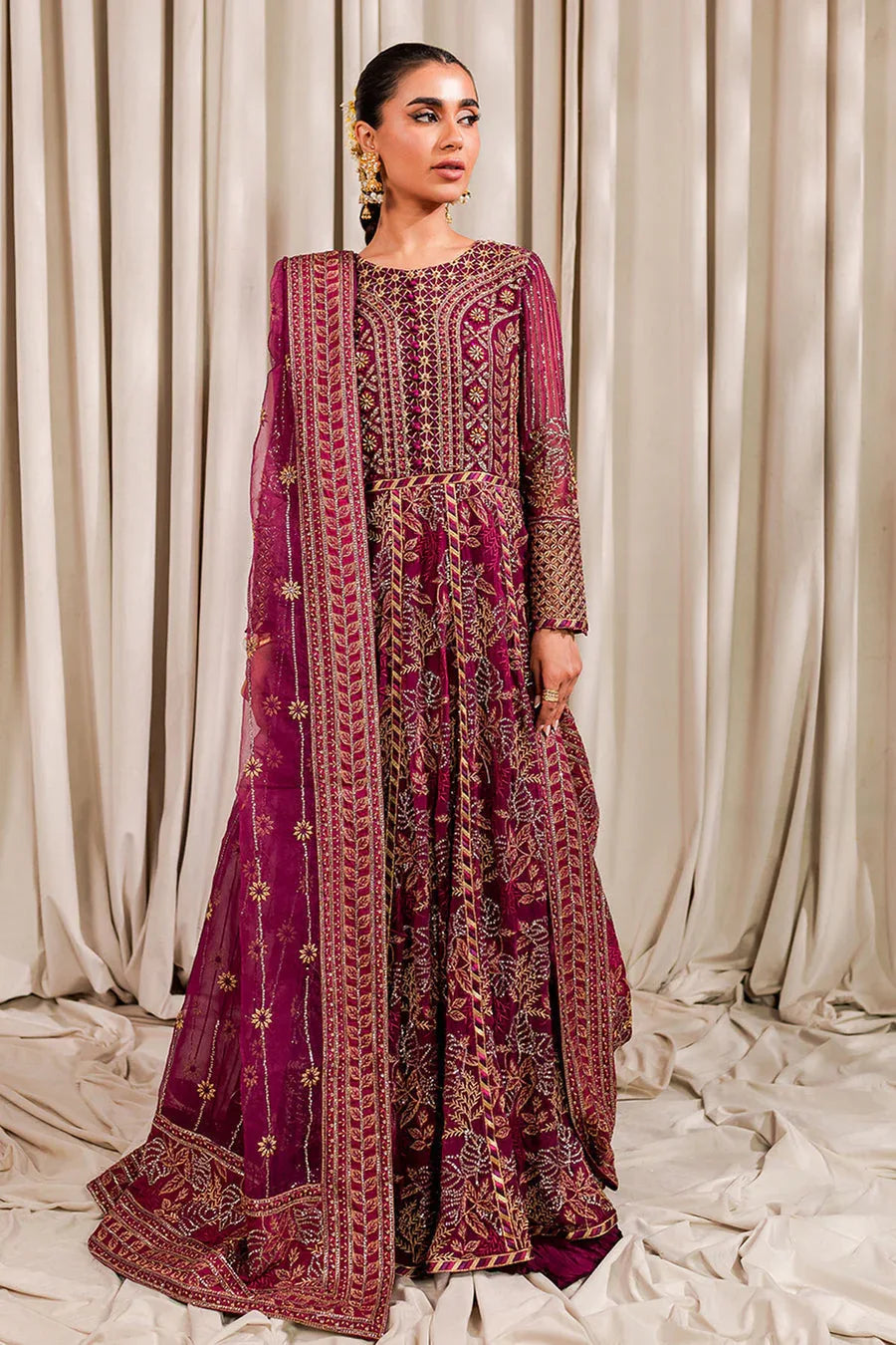 Nureh | Luxury Collection | Crimson - Rang-e-Khaas