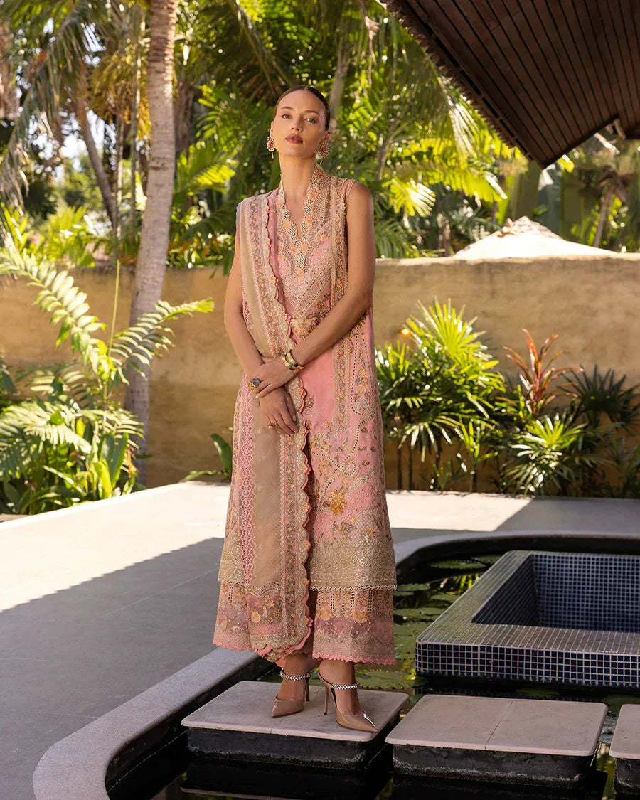 Faiza Saqlain | Luxury Lawn |  Peony