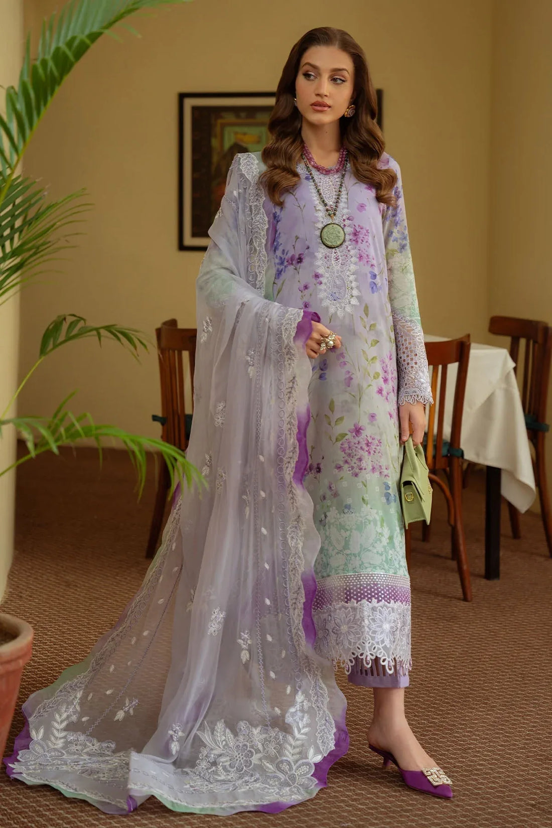 Nureh | Maya Swiss Lawn | NS-148 - Rang-e-Khaas