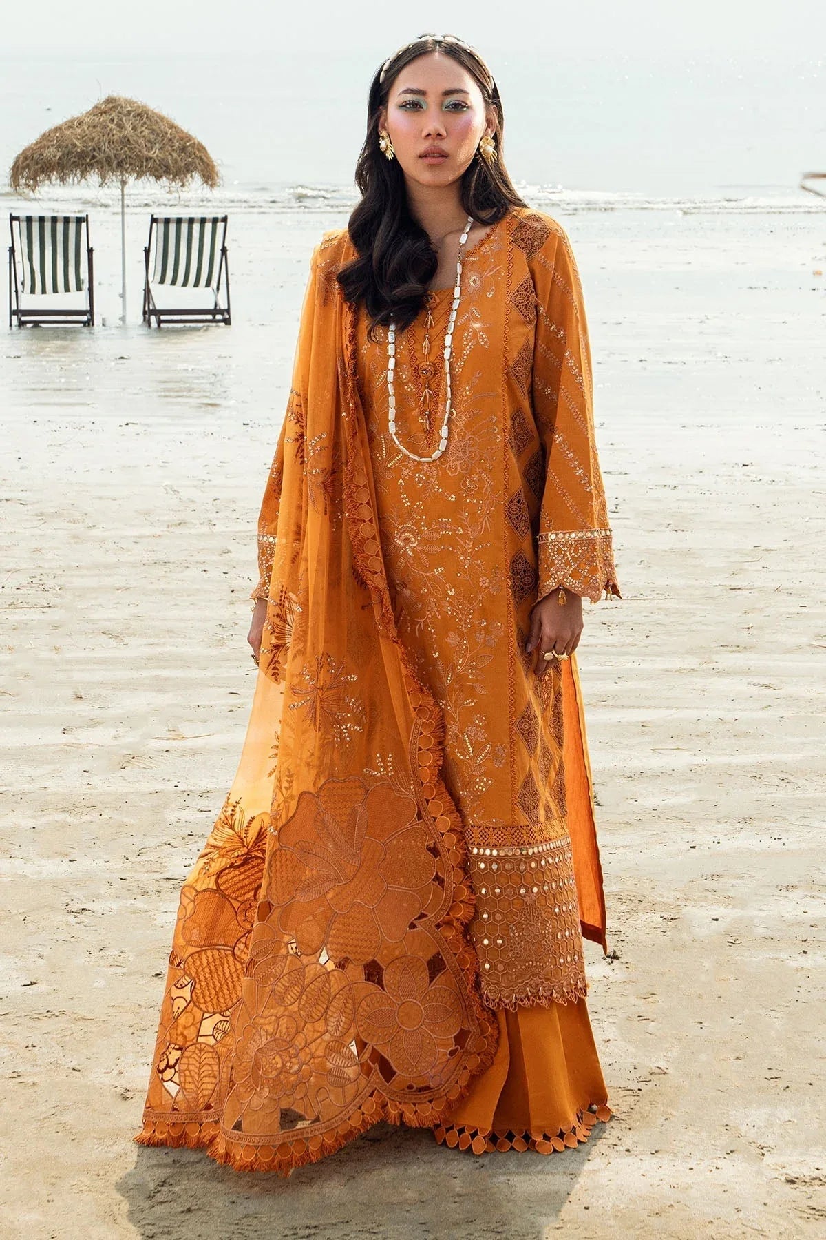 Nureh | Khuwab Luxury Lawn | NE-149 - Rang-e-Khaas