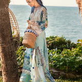 ELAF Signature Embroidered Lawn Unstitched 3Pc Suit ESL-07B HEAVEN'S MIST