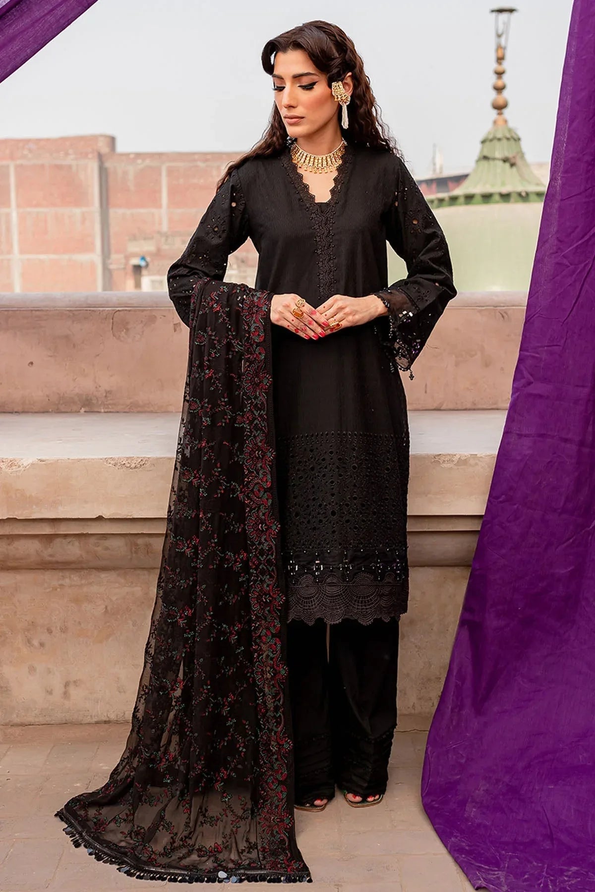 Nureh | Lawn Jacquard | NS-80 - Rang-e-Khaas