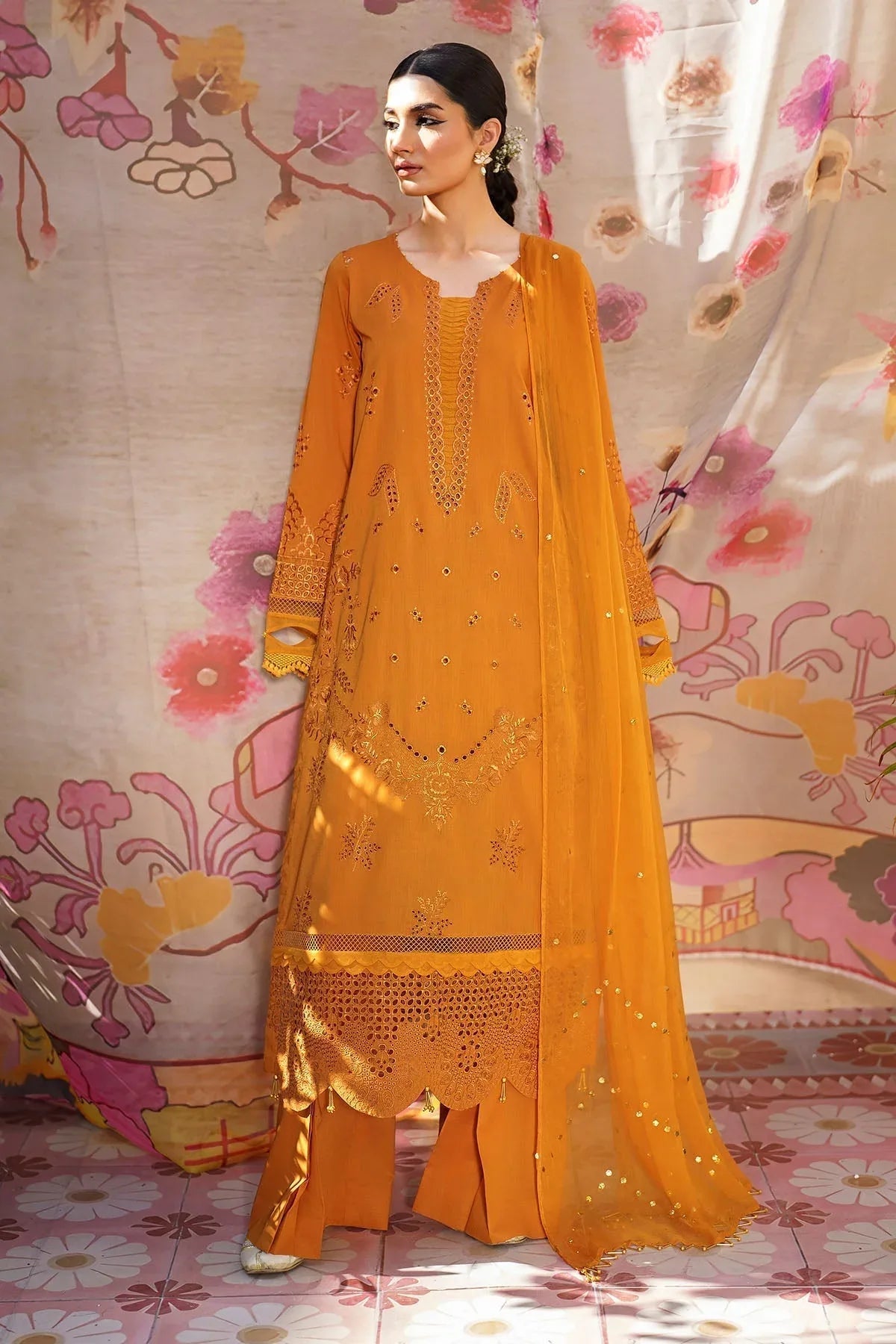 Nureh | Bazaar Lawn | NS-138 - Rang-e-Khaas
