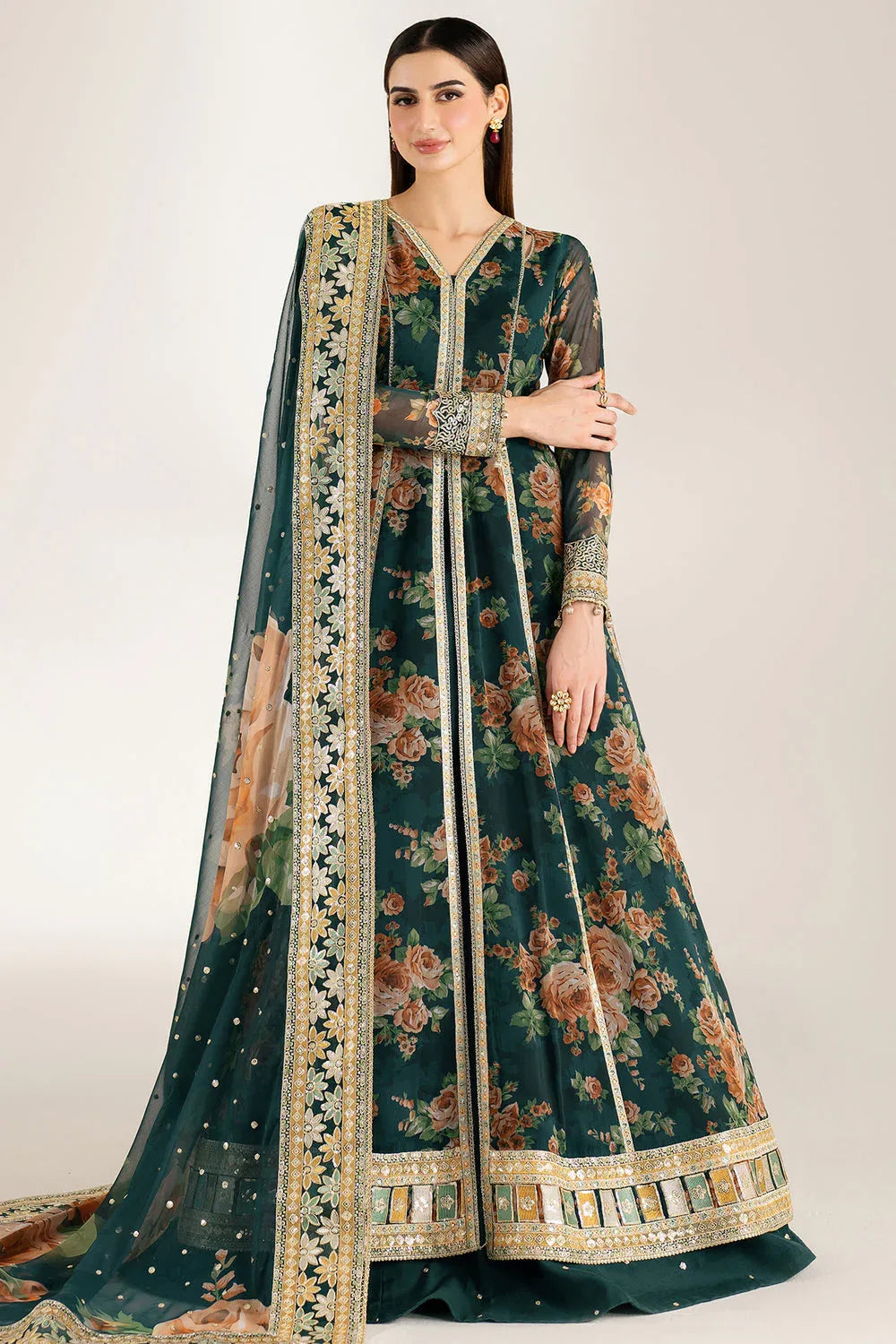 Farasha | Fiorella Formals | Teal Passion - Rang-e-Khaas
