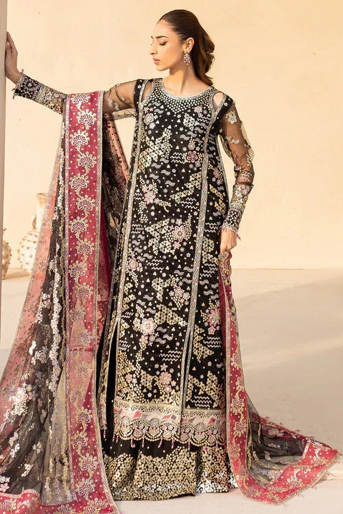 Farasha | Lu Zella Premium Formals 25 | Stardust Noir - Rang-e-Khaas