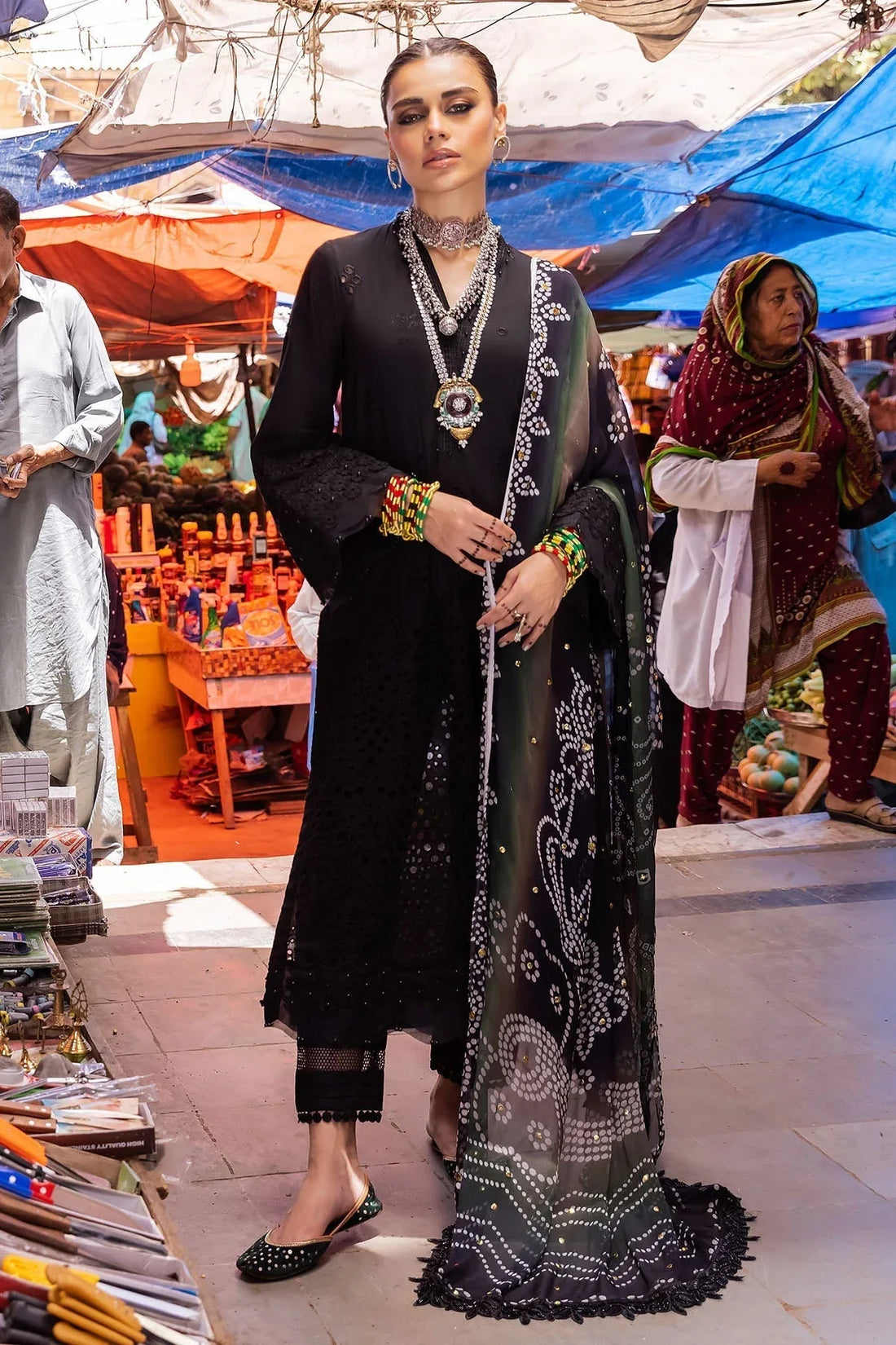 Nureh | Bazaar Lawn | NDS-89 - Rang-e-Khaas