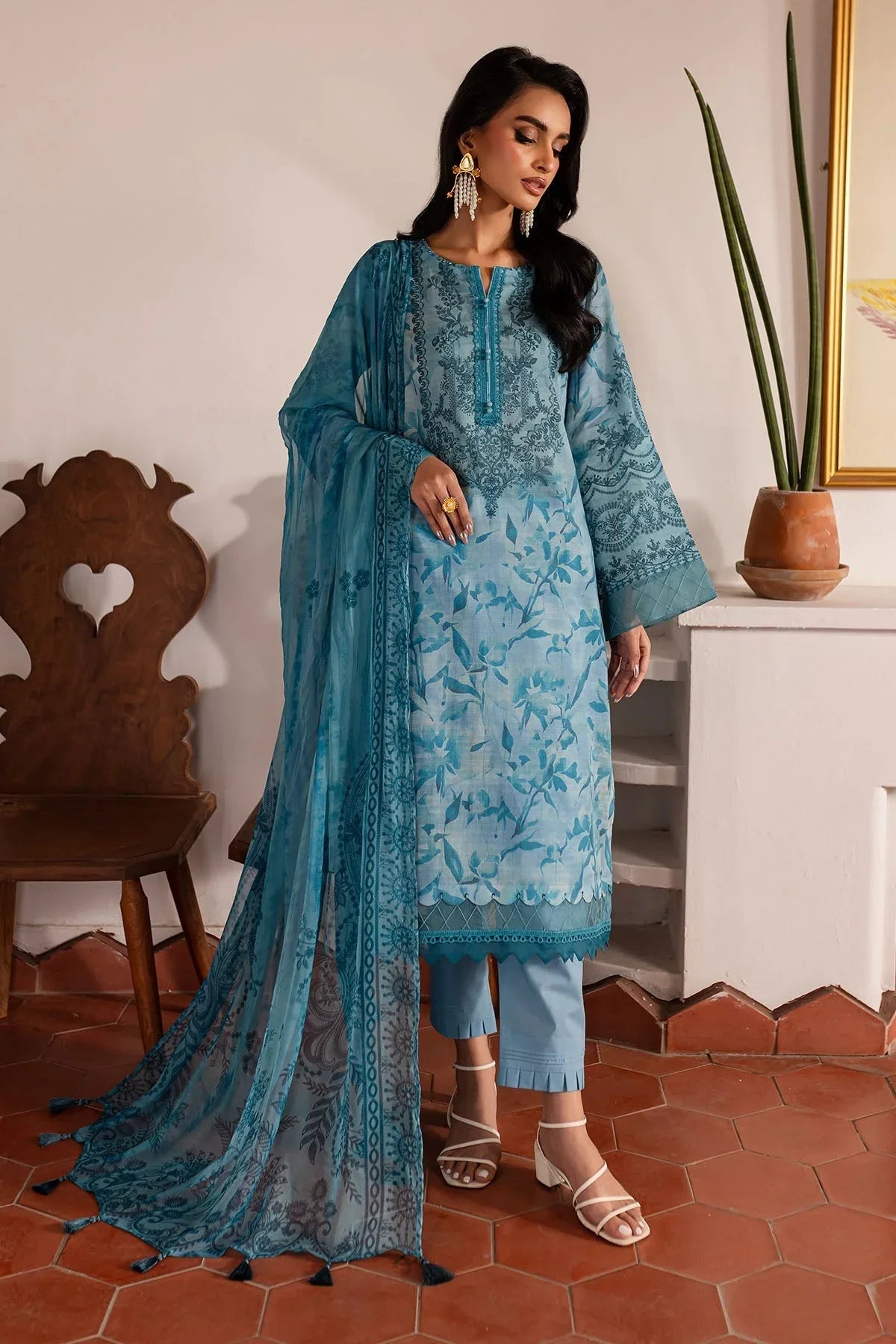 Nureh | Printed lawn 25 | SP-140 - Rang-e-Khaas