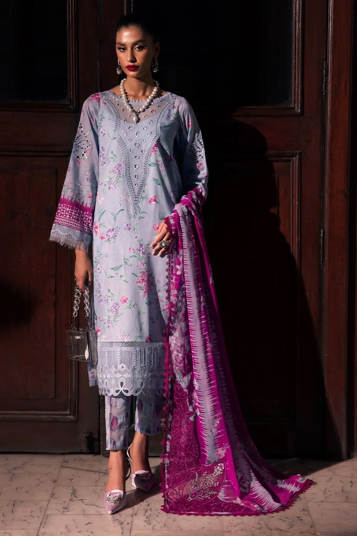 Nureh | Glam Girl Lawn | GL-17 - Rang-e-Khaas