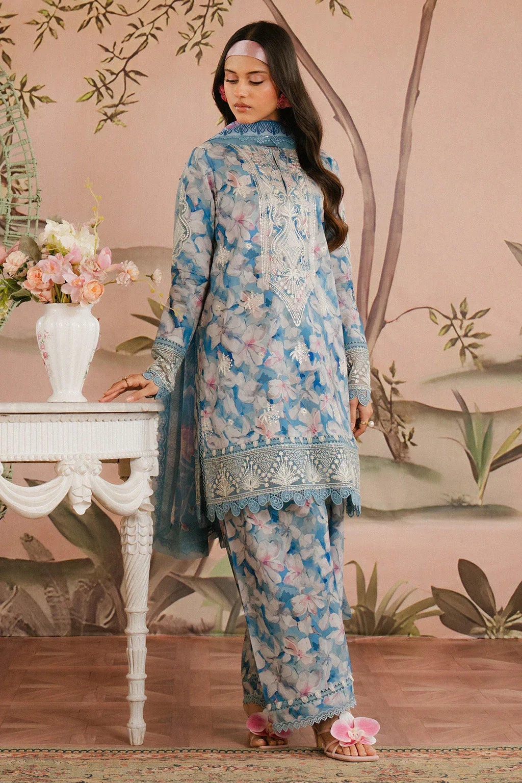 Ayzel | Armelia Printed Lawn 25 | Scilla - Rang-e-Khaas