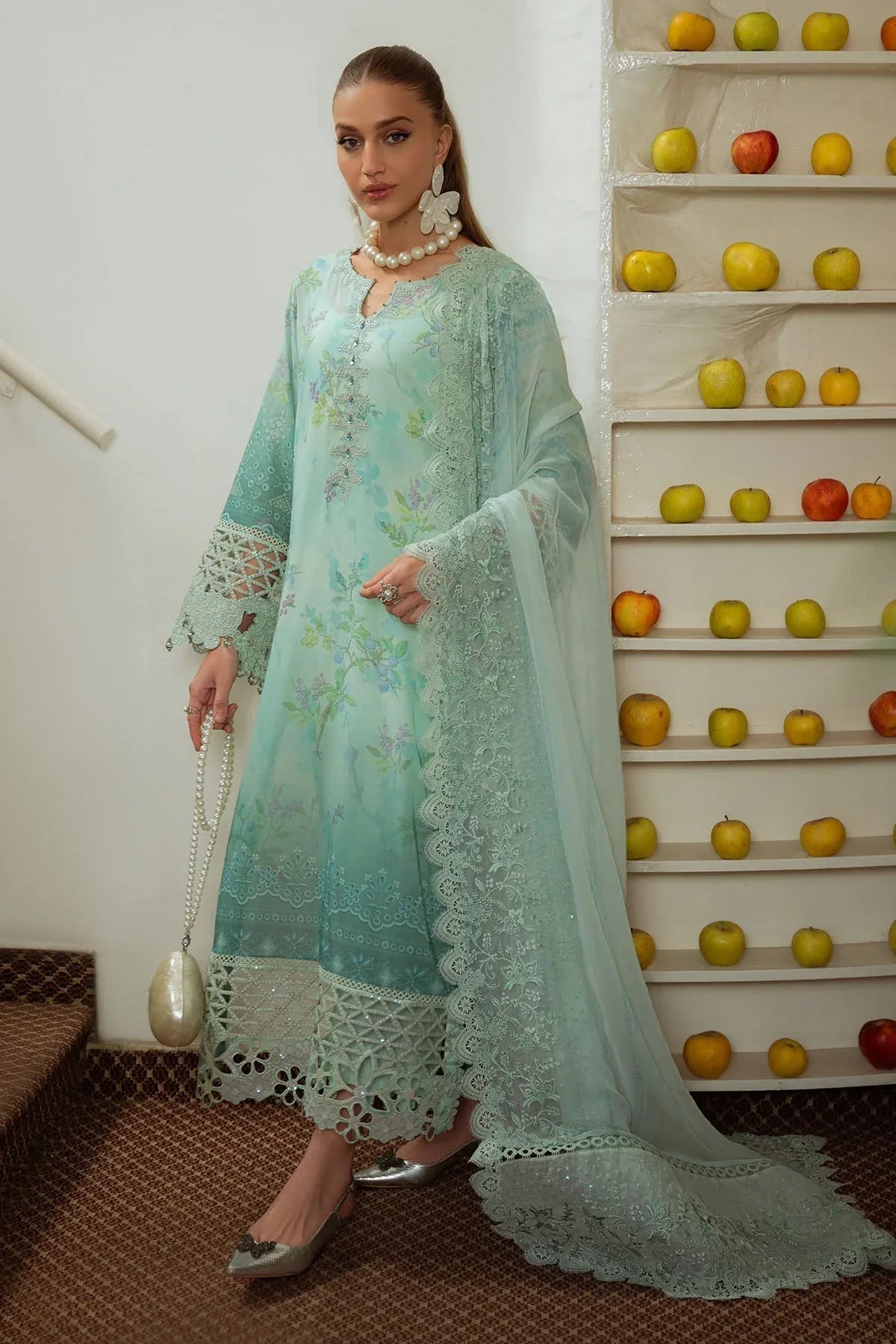 Nureh | Maya Swiss Lawn | NS-150 - Rang-e-Khaas