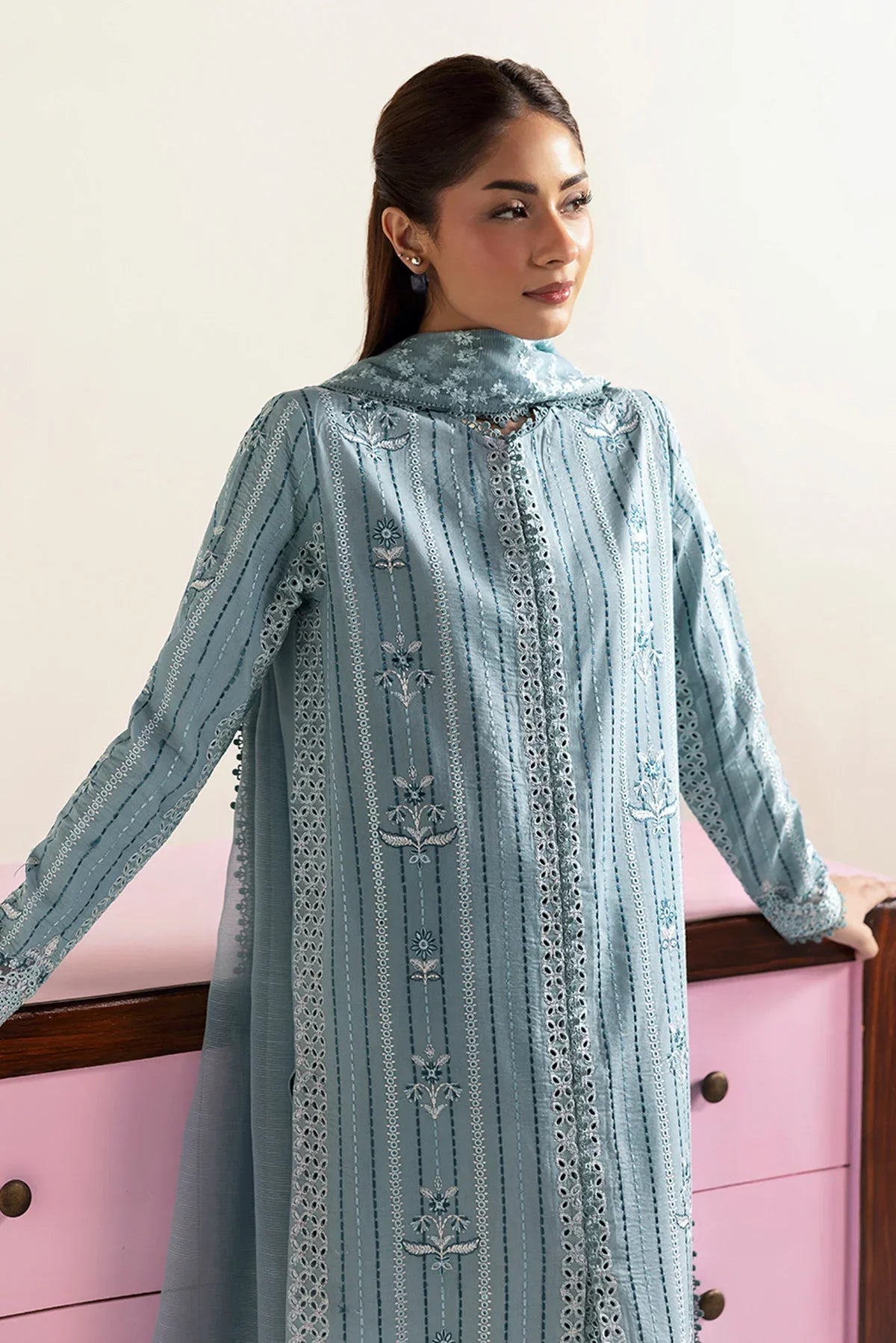 Afrozeh | Basic Pret 25 | Blue Melon