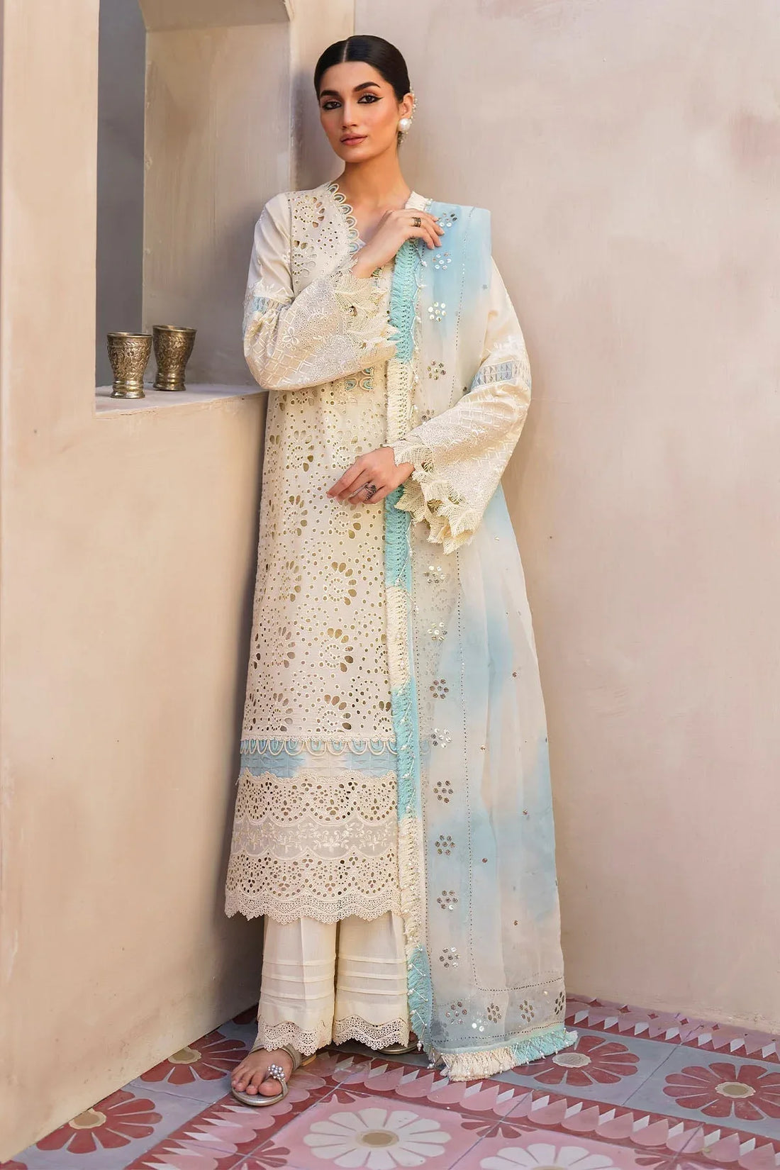 Nureh | Bazaar Lawn | NS-140 - Rang-e-Khaas