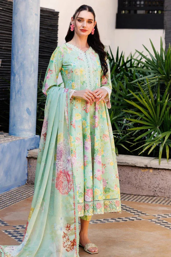 Farasha | Printed Essentials | Mint Dew - Rang-e-Khaas