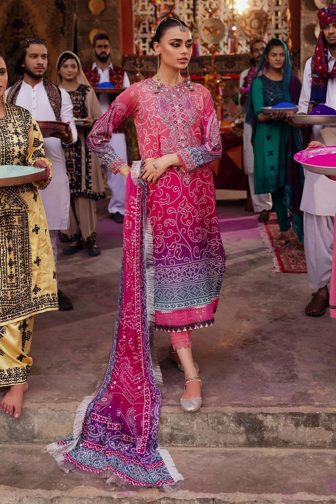 Nureh | Bazaar Lawn | NS-131 - Rang-e-Khaas