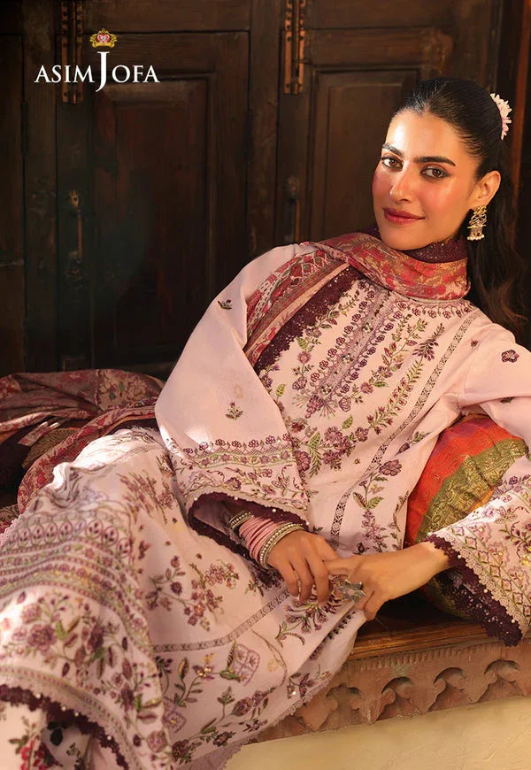 Asim Jofa | Summer Rhapsody | AJUBU-05 Embroidered Jacquard - Rang-e-Khaas