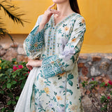 Farasha | Printed Essentials | Aqua Sparkle