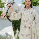 Elaf Premium | Luxury Lawn 25 | ELH-7A WHITE EMPRESS
