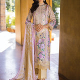 Elaf Premium Print Chikankari Lawn Unstitched 3Pc Suit ECT-04A TWINKLE