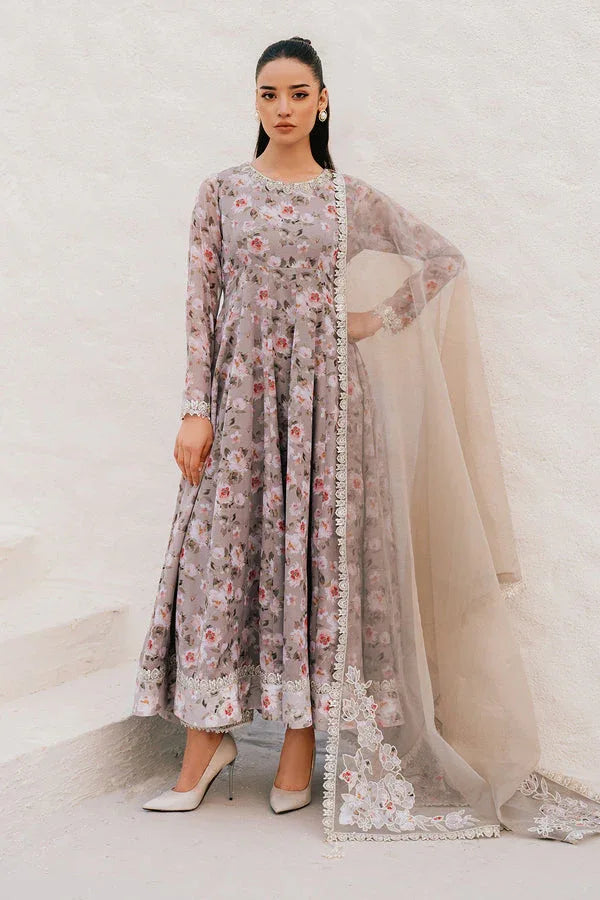 Baroque | Luxury Pret 25 | EMBROIDERED CHIFFON PR-1090 - Rang-e-Khaas