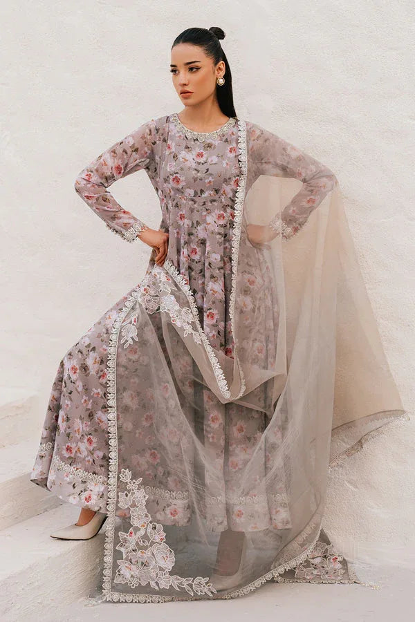 Baroque | Luxury Pret 25 | EMBROIDERED CHIFFON PR-1090 - Rang-e-Khaas
