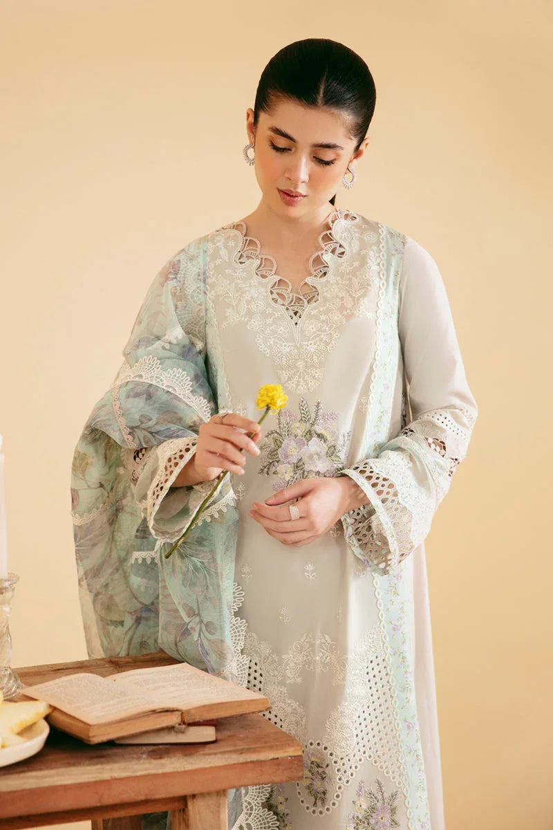 Qalamkar | Qlinekari Luxury Lawn | SQ-13 AYSEL - Rang-e-Khaas