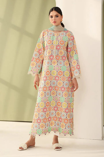 Baroque | Eid Printique | EMBROIDERED PRINTED LAWN UF-4178 - Rang-e-Khaas
