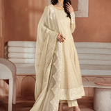 Iznik | Chiffonkari Formals | ICK-06 Embroidered Chiffon