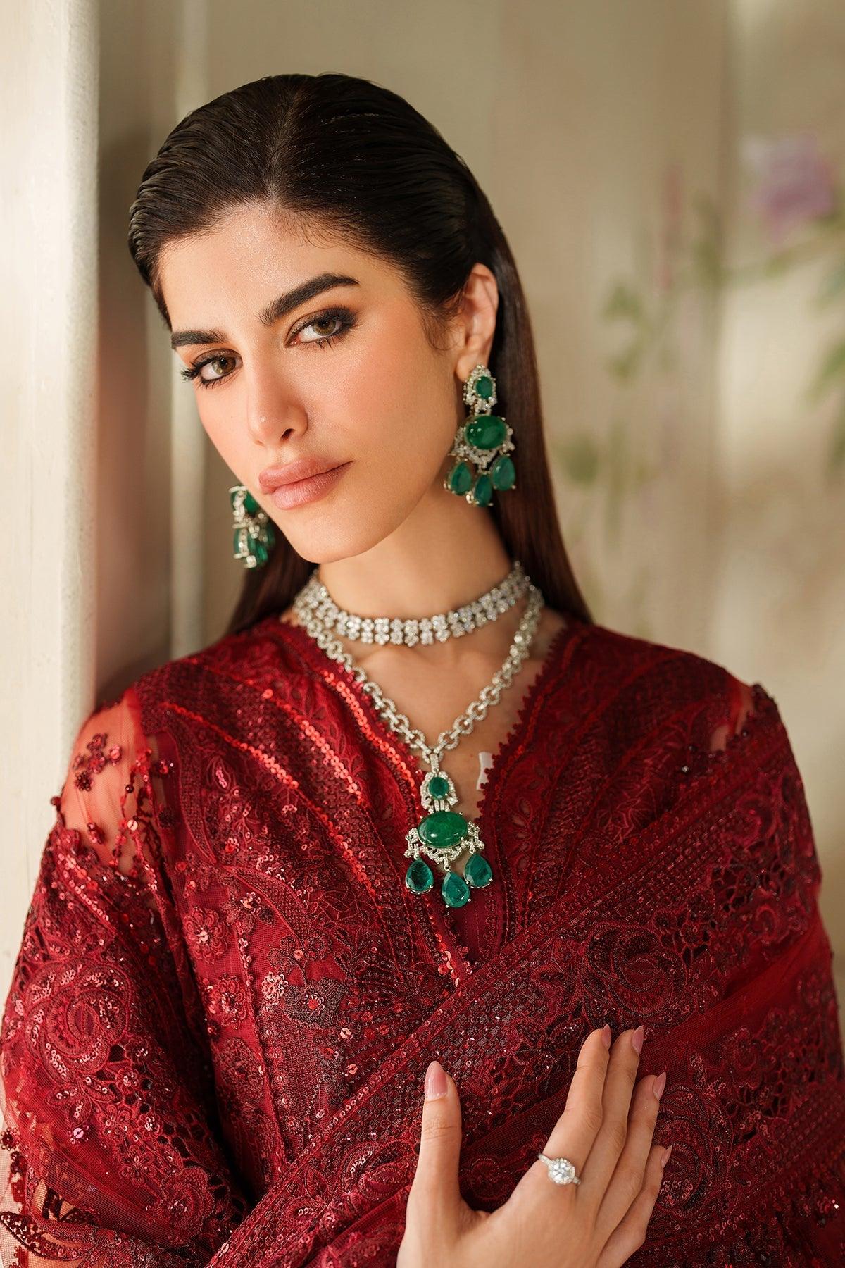 EMBROIDERED NET CH14-01 STITCHED