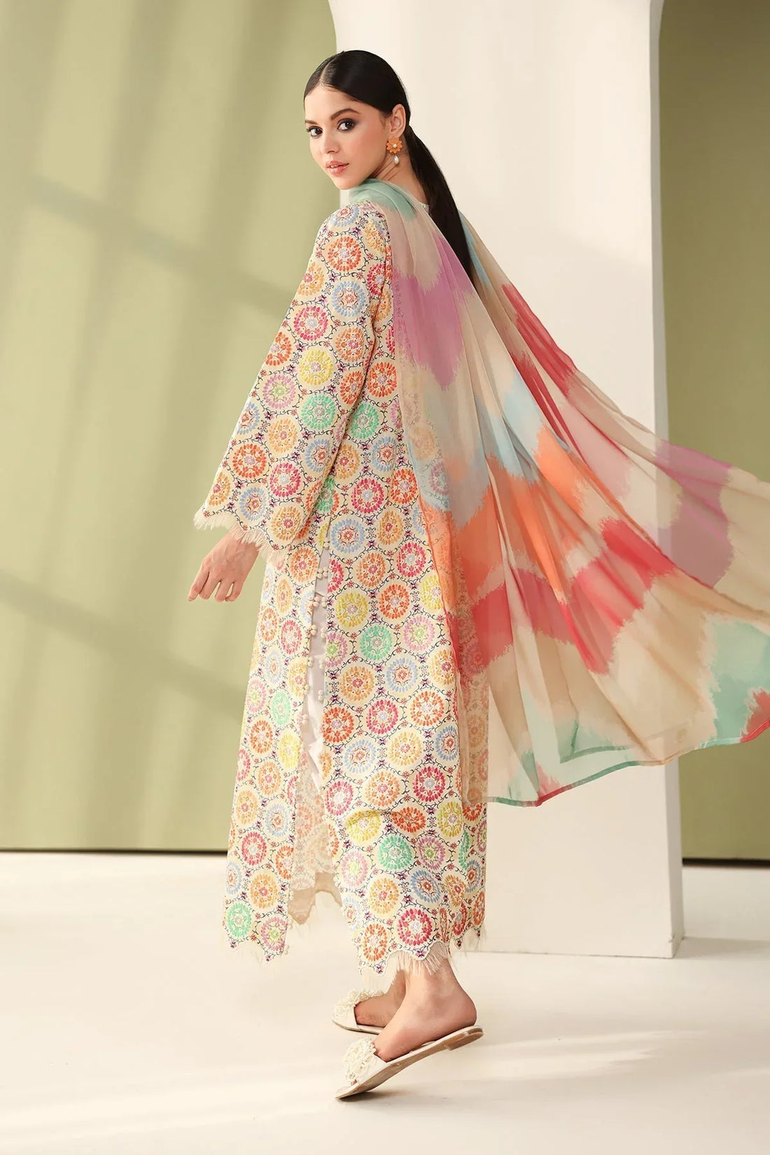 Baroque | Eid Printique | EMBROIDERED PRINTED LAWN UF-4178 - Rang-e-Khaas