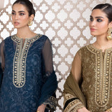BAROQUE-EMBROIDERED ORGANZA UF-413